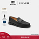 蔻馳（COACH）女士女鞋經(jīng)典標志JANIE樂(lè )福鞋單鞋百搭輕奢通勤鞋子 黑色/ 碳灰色 38.5