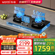 華帝（VATTI）【小飛碟x小飛翼】限時(shí)補貼20% 燃氣灶 5.2KW 70%熱效率 天然氣嵌入式臺式 煤氣灶雙灶灶具 爆炒灶 5.0定時(shí)+聯(lián)動(dòng)丨309D液化氣 -i10309D