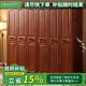 迪美爾 現代中式實(shí)木衣柜組合簡(jiǎn)約輕奢小戶(hù)型家用儲物臥室收納衣櫥柜子 胡桃色(衣柜) 六門(mén)