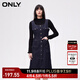ONLY秋季都市通勤套裝修身中長(cháng)款牛仔連衣裙女|124142004 J37 1000洗水藍牛仔 S (160) 80A