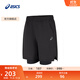 亞瑟士ASICS男子運動(dòng)短褲跑步透氣舒適短褲 2031F121-001 黑色 XL