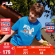 FILA【竹林多彩T】斐樂(lè )童裝兒童抗菌短袖T恤2025年夏季男女童上衣