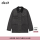 DZZIT地素棉服冬季復古丹寧主義時(shí)尚牛仔外套女 深灰色 M