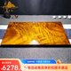 艾瑩嘉緬甸金絲楠木茶盤(pán)實(shí)木原木整塊根雕茶臺單層排水托盤(pán) 92*46cm