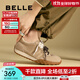 百麗（Belle）彩虹豆復古德訓鞋女低跟輕便運動(dòng)風(fēng)休閑鞋B2085AM5預售 杏色 37 (235mm)