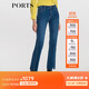 PORTS寶姿秋冬新品女裝中腳口牛仔長(cháng)褲LM9P018NZD013 牛仔藍 L (8)