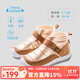 小藍羊冬季新款兒童防水保暖靴寶寶戶(hù)外防滑運動(dòng)鞋中大童棉鞋兒童雪地靴 香檳色 加絨 香檳金 26 腳長(cháng)15.1-15.8c