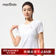 馬孔多（macondo）跑步輕爽短袖T恤3D提花吸濕速干腋下一片式拼接后背透氣網(wǎng)夏季新 白色 女款 L 【男125-140/女115-130斤】