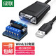 綠聯(lián)USB轉(zhuǎn)RS485/RS422轉(zhuǎn)換器 USB轉(zhuǎn)485 九針串口 485轉(zhuǎn)USB 電腦com口通信線轉(zhuǎn)接線 工業(yè)級FT232芯片 常用款-0.5m
