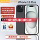 Apple海外版合約機  iPhone15 plus 未激活無(wú)卡孔卡貼機4800萬(wàn)像素手機 IPHONE 15 PLUS黑色 128GB 全新【雙卡雙待】