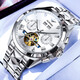 勞力士王子瑞士進(jìn)口機械表大表盤(pán)手表男士鏤空防水夜光飛輪鎢鋼名牌男表十大 R3240本白【進(jìn)口機芯】 終身質(zhì)保 44mm