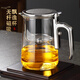 京也高端磁吸飄逸杯泡茶壺加厚耐熱玻璃茶水分離杯一鍵過(guò)濾沖茶器新款 800ML-電鍍FY850A