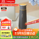 東菱（Donlim）便攜燒水壺電熱水杯家用旅行燒水杯小型沖奶防燙辦公室養生保溫杯DL-B1鈦金灰