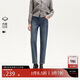 VEROMODA 牛仔褲2025春季新款加絨加厚高腰復古九分牛仔褲325149034