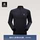 KAILAS凱樂(lè )石冬青立領(lǐng)半開(kāi)胸抓絨衫男戶(hù)外運動(dòng)保暖休閑長(cháng)袖 玄青黑 M