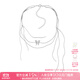 尤目液態(tài)蝴蝶系列 液態(tài)蝴蝶流蘇短項鏈鎖骨鏈設計師款生日禮物送女友 銀色