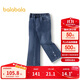 巴拉巴拉兒童長(cháng)褲女童牛仔褲加絨秋冬喇叭褲201424108012