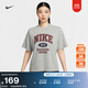 耐克女子寬松美式T恤純棉舒適復古NIKE SPORTSWEAR IH0825 063調色暗灰 XL