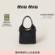 MiuMiu【禮物】繆繆女士IVY牛皮革小號托特包手提包 黑色