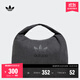 adidas「云朵包」牛仔風(fēng)大容量運動(dòng)挎包女子阿迪達斯官方三葉草 黑色 NS