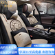 肯拓普藏式羊毛汽車(chē)坐墊冬季適配奧迪奔馳寶馬座套羊絨車(chē)毯短毛絨座墊套 米色--五座豪華版--09