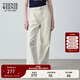 Teenie Weenie小熊女裝秋季簡(jiǎn)約休閑松弛闊腿褲長(cháng)褲時(shí)尚韓版寬松褲 白色 L (170)