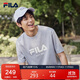 FILA 斐樂(lè )官方男女同款針織T恤2025年夏季純棉寬松休閑情侶短袖t恤