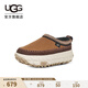 UGG春季男女同款時(shí)尚舒適休閑厚底輪胎底一腳蹬懶人鞋1155650 CTC | 栗色/陶土褐白色 38