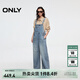 ONLY2025秋季新款復古寬松高腰直筒長(cháng)褲牛仔背帶褲牛仔褲女|12517M001 J33 350水洗牛仔藍 L L標準褲長(cháng)