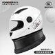 永久電動(dòng)車(chē)頭盔3C認證新國標A類(lèi)秋冬保暖男女士騎行摩托車(chē)全盔四季安全帽801亮白小熊【高清防霧鏡片】