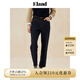 ELAND【活性染牛仔】衣戀牛仔褲女純棉九分錐形通勤褲25秋新款 深牛仔色(57)D/Indigo M