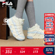 FILA斐樂(lè )兒童童鞋運動(dòng)鞋子2025冬季新款男女童中大童籃球鞋面包鞋 奶白/冰水藍-GI 35 內長(cháng)21.5cm
