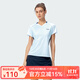 川崎（KAWASAKI）羽毛球服女款短袖新品大賽服訓練網(wǎng)球運動(dòng)T恤速干吸汗透氣不粘身 女款淺藍色 K2C02-C2015 L
