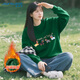 真維斯（Jeanswest）圓領(lǐng)衛衣女2025秋冬加絨加厚長(cháng)袖上衣休閑冬款文藝學(xué)院風(fēng)外套女款