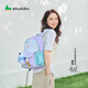 SHUKIKU樂(lè )兜兜兒童公仔雙肩包幼兒園書(shū)包小學(xué)生防潑水背包 海鹽茄紫M