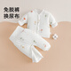 嬰兒秋冬季衣服夾棉分體套裝棉服寶寶冬裝高腰護肚幼兒厚棉衣棉褲 【護肚保暖】伙伴 66cm ：3-6個(gè)月 推薦體重：12-15斤