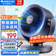 格力（GREE）空氣循環(huán)扇家用電風(fēng)扇臺式桌面小風(fēng)扇臥室辦公宿舍搖頭電扇節能大風(fēng)量排氣扇渦輪對流換氣空調伴侶 整屋循環(huán)送風(fēng)-遙控定時(shí)款（FXT-1506Bg3）