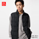 優(yōu)衣庫莫雷加德同款男女裝PUFFTECH空氣棉服背心便攜式馬甲483632 09 黑色 L /175/100A