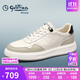 金利來(lái)（Goldlion）男鞋撞色拼接男士板鞋潮流緩震運動(dòng)鞋休閑鞋G557430575BRE白灰38