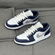 耐克（NIKE）鞋子aj男鞋 Air Jordan 1 Low 低幫男子運(yùn)動(dòng)休閑鞋籃球鞋 553558-141 白藍(lán) 42