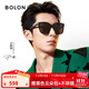 BOLON暴龍眼鏡王鶴棣同款墨鏡男女黑超方框太陽(yáng)鏡遮陽(yáng)防曬駕駛鏡BL3111 C10-灰色/亮黑偏光