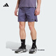 adidas速干耐磨耐撕透濕排汗運動(dòng)訓練健身梭織挺闊短褲男阿迪達斯 柔和紫羅蘭   L  