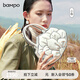半坡飾族（bampo）品牌單肩包迷你蓮花包女包原創(chuàng  )個(gè)性手提包斜挎包軟皮高質(zhì)感 純白100