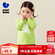 迷你巴拉【糯米T】男女童寶寶可愛(ài)秋新款純棉印花長(cháng)袖T恤 黃綠41157 100