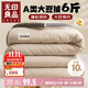 無印良品立體A類10%大豆纖維秋冬季被子棉被芯 6斤200*230cm 【淺咖】