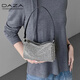 DAZA滿(mǎn)鉆包小背包女2025春新款高級感手提包單肩斜挎包鉆石 銀色