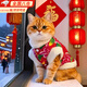 TMJD MISS貓咪衣服保暖小貓衣服狗狗衣服過(guò)年冬天德文布偶貓蛇年寵物衣服 東北大花棉襖M【建議5-8斤】 S 建議2-5斤