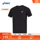 亞瑟士ASICS男子運動(dòng)短袖T恤吸濕排汗T恤 2031F138-250 黑色 L