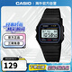 卡西歐（CASIO）手表 多功能簡(jiǎn)約中性小方塊學(xué)生電子表 F-91W-1DG