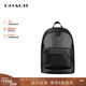 蔻馳（COACH）【品牌直供】男士輕奢雙肩包商務(wù)通勤背包書(shū)包禮物男 炭黑色CV925 QBMI5